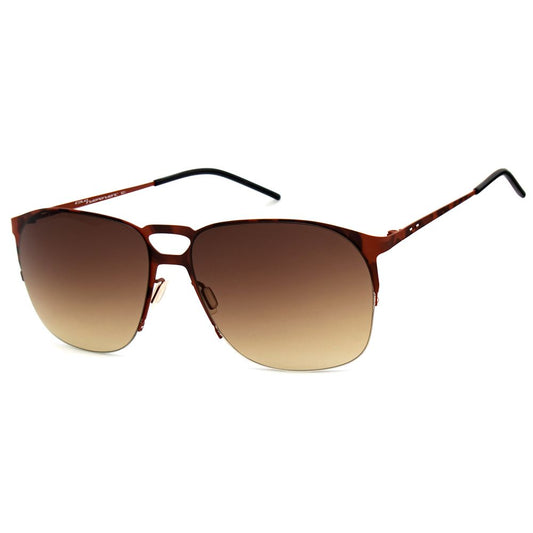 Italia Independent Braune Metall-Sonnenbrille