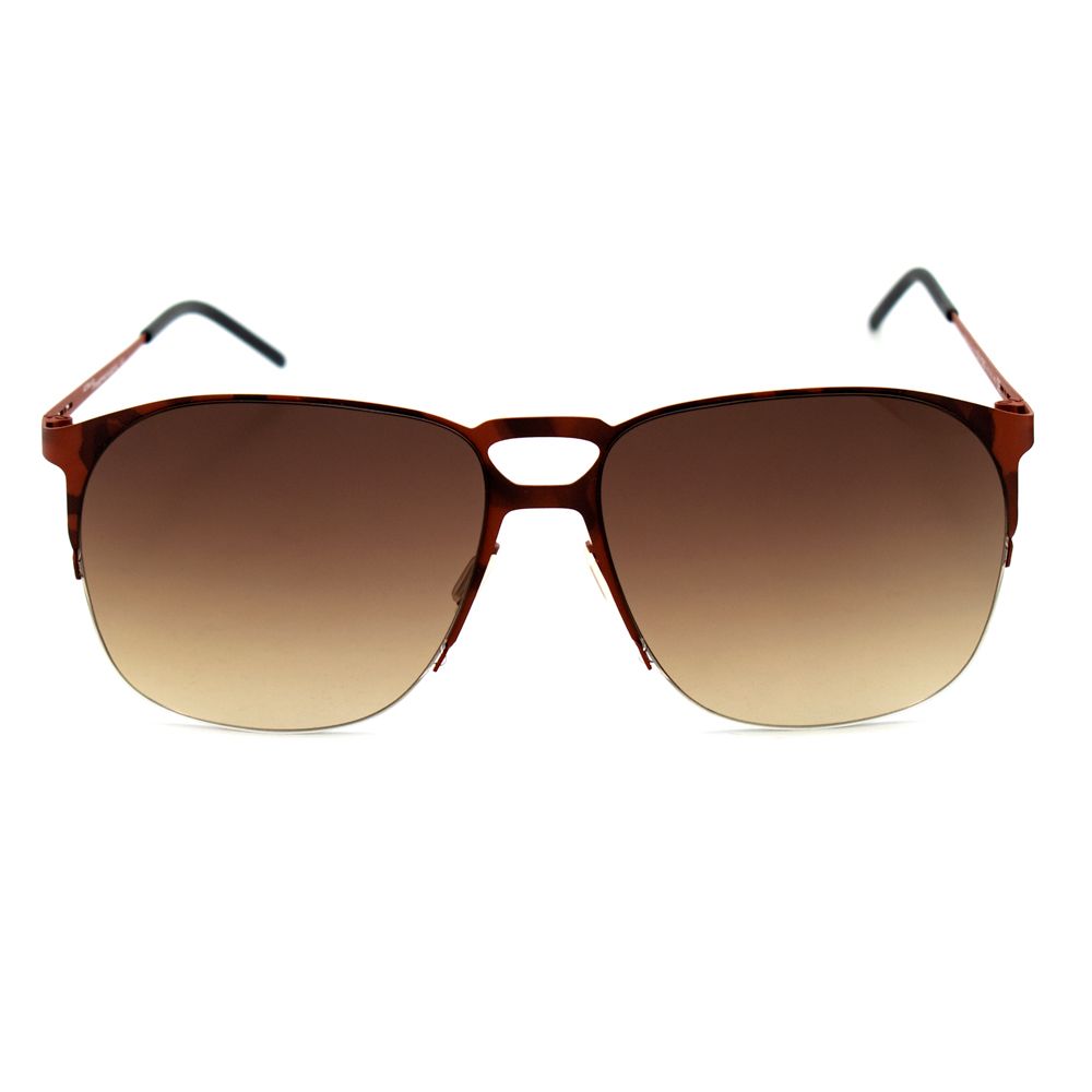 Italia Independent Braune Metall-Sonnenbrille