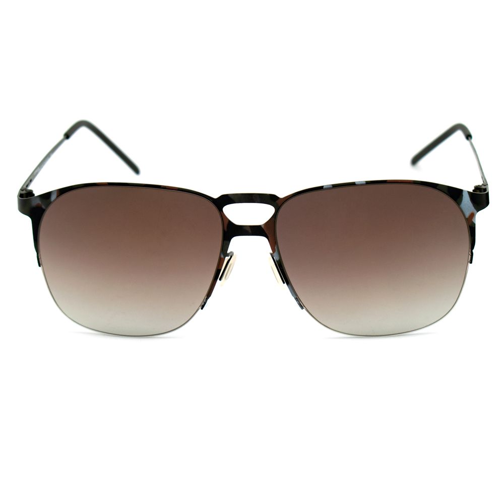 Italia Independent Braune Metall-Sonnenbrille