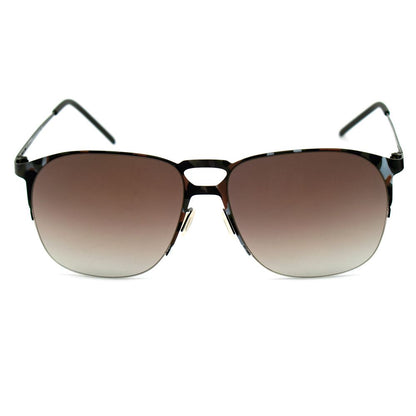Italia Independent Braune Metall-Sonnenbrille