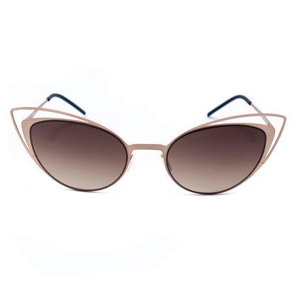 Italia Independent Goldene Metall-Sonnenbrille