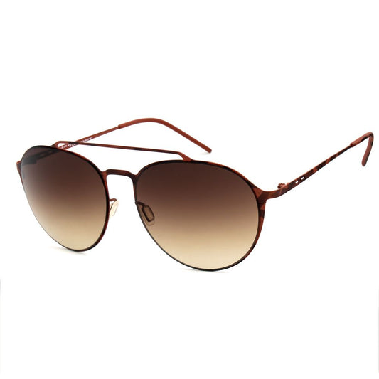 Italia Independent Braune Metall-Sonnenbrille