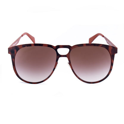 Italia Independent Braune Metall-Sonnenbrille