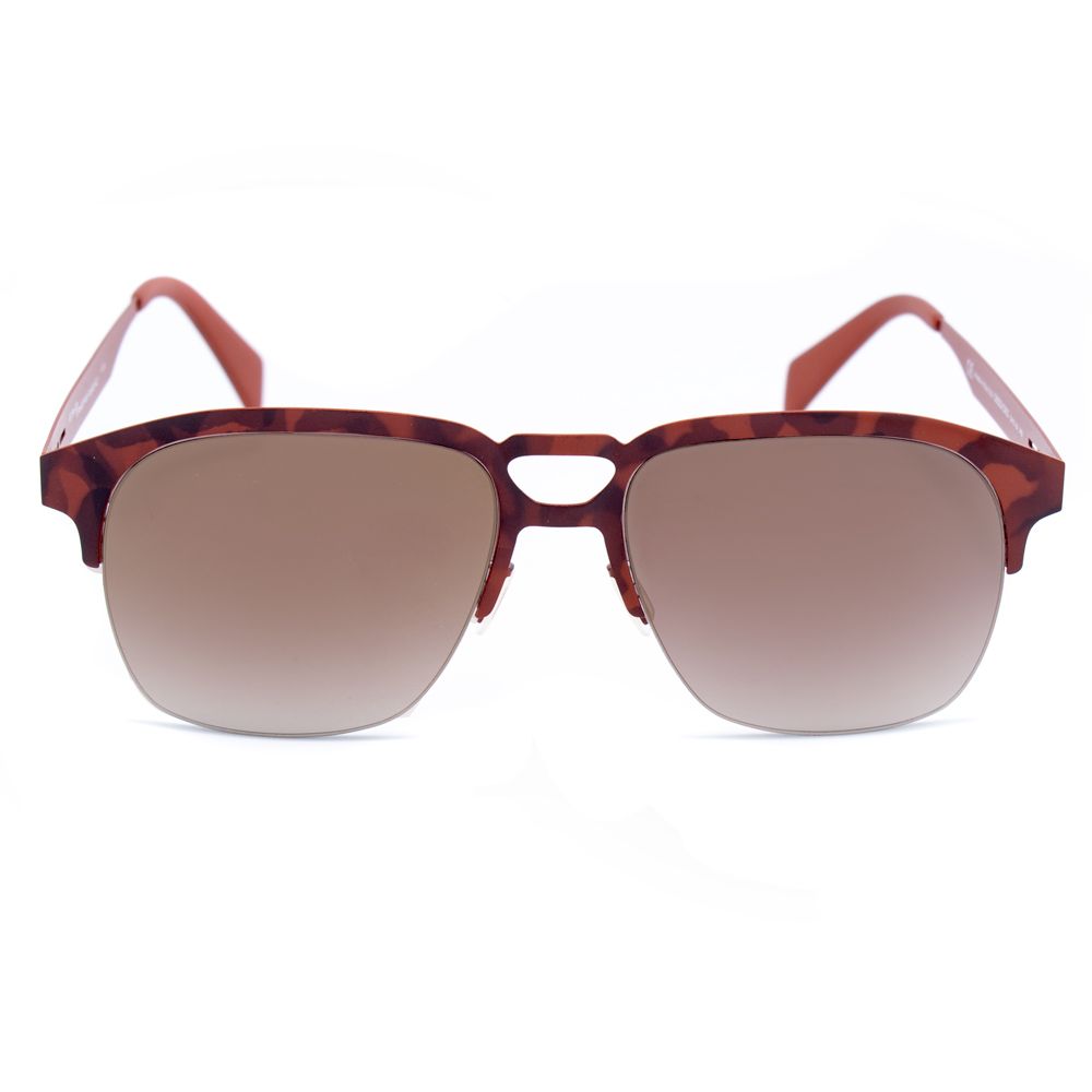 Italia Independent Braune Metall-Sonnenbrille