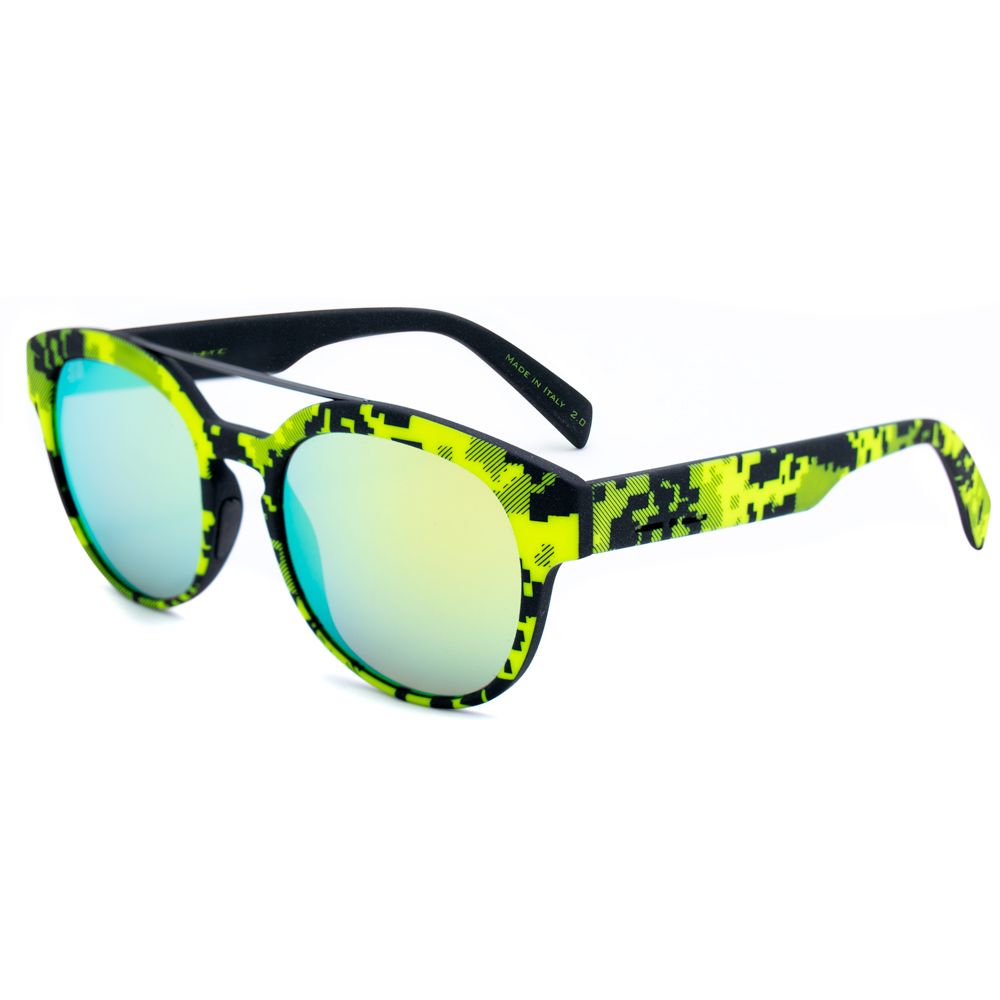 Italia Independent Gelbe Acetat-Sonnenbrille