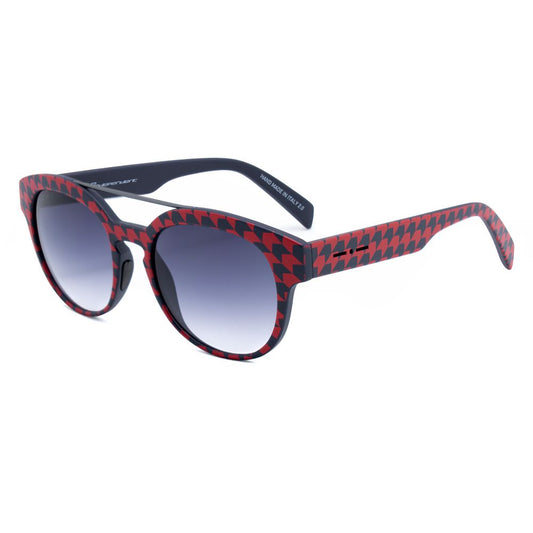Italia Independent Rote Acetat-Sonnenbrille