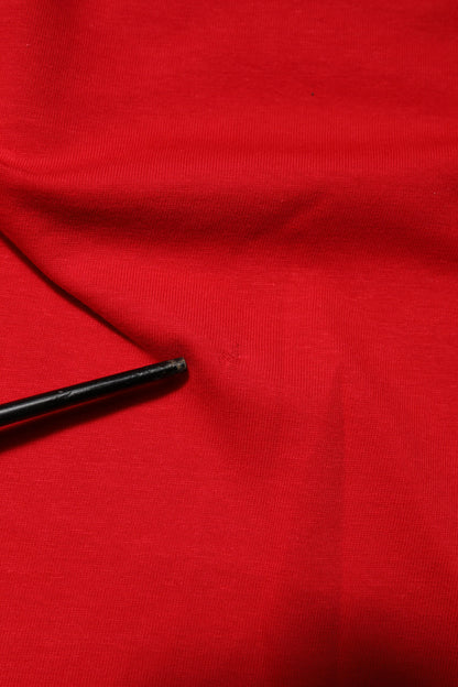 Dolce & Gabbana Rotes Rundhalsausschnitt-T-Shirt mit kurzen Ärmeln
