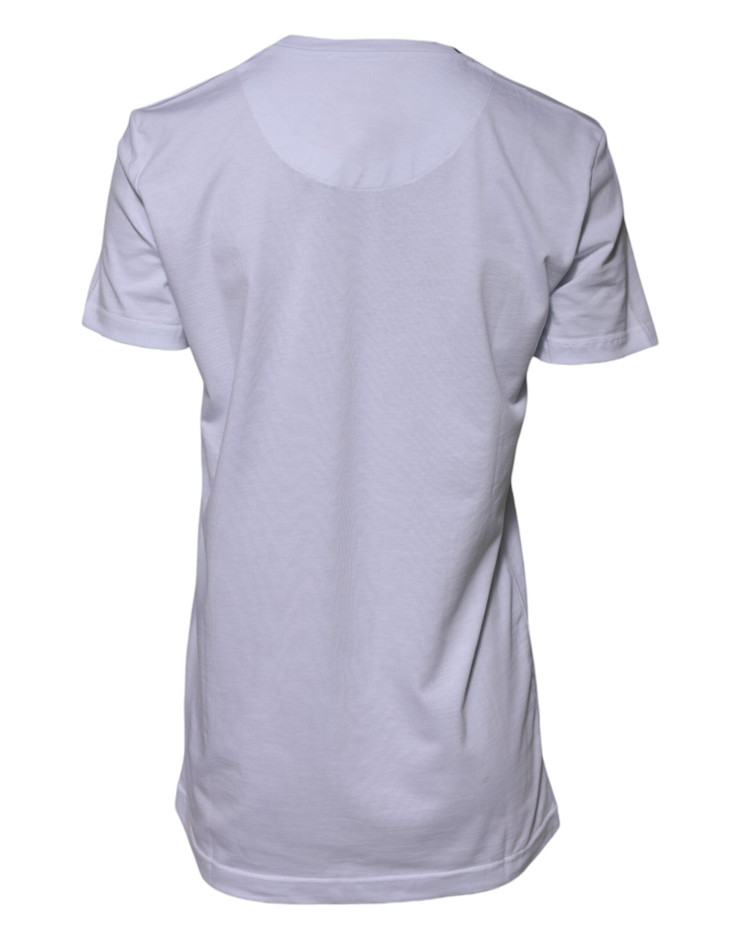 Dolce & Gabbana Weißes Baumwoll-Goodluck-2023-T-Shirt mit Rundhalsausschnitt