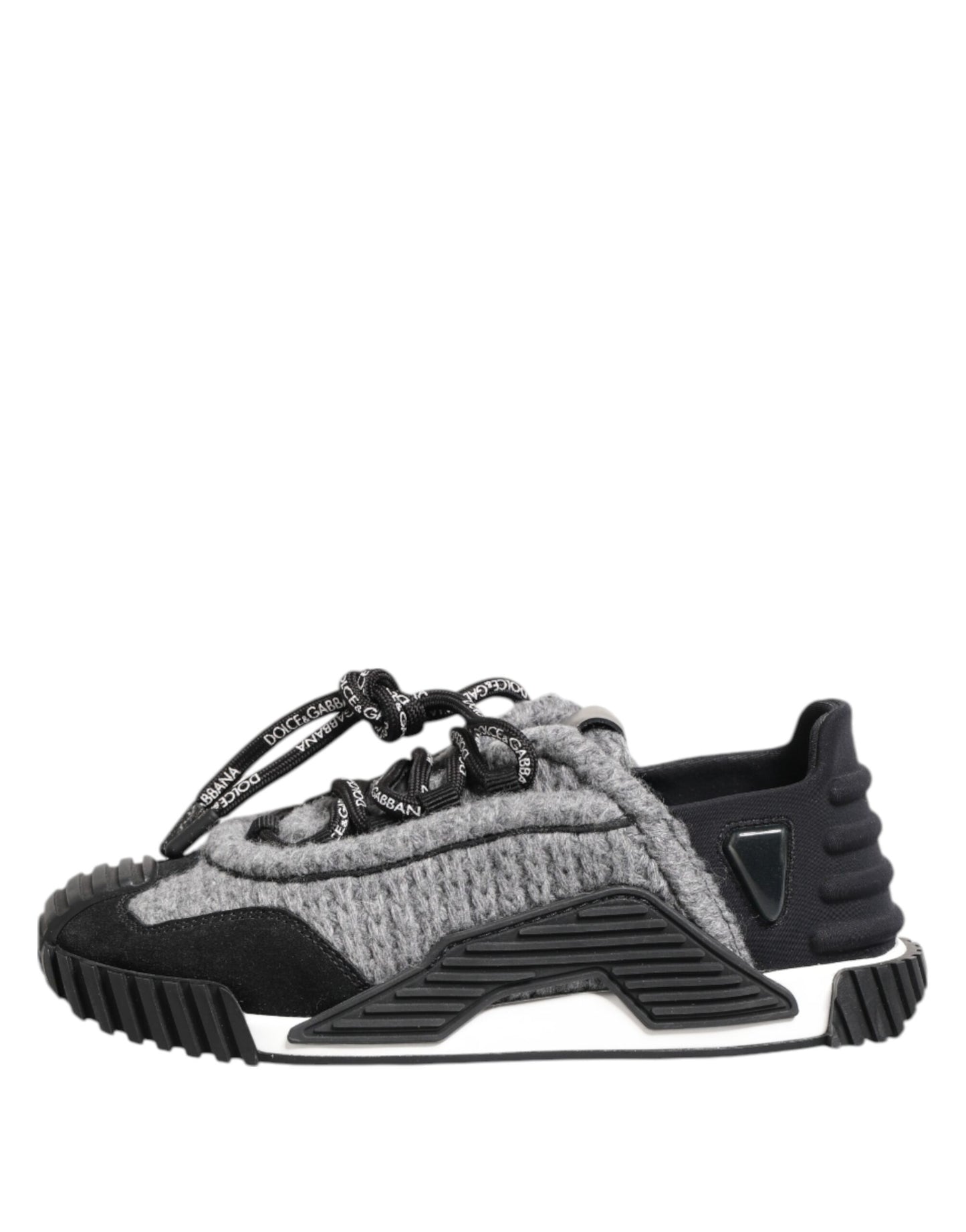 Dolce & Gabbana Schwarz Grau NS1 Low Top Turnschuhe Schuhe