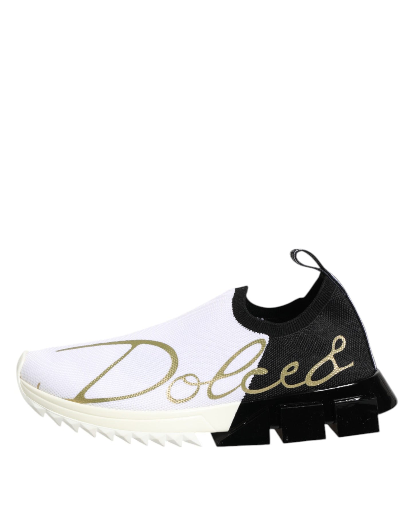 Dolce & Gabbana Weiß Schwarz Low Top Sorrento Turnschuhe Schuhe