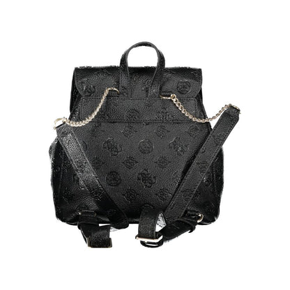 Guess Jeans Schwarzer Polyethylen-Rucksack