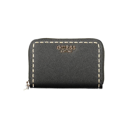 Guess Jeans Schwarzes Portemonnaie aus Polyethylen