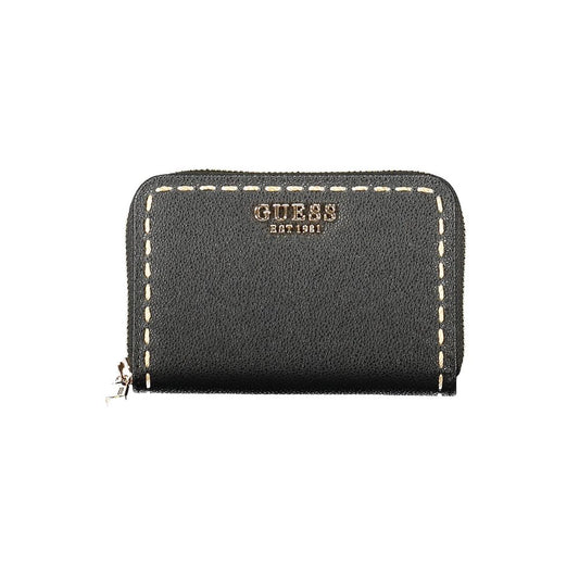 Guess Jeans Schwarzes Portemonnaie aus Polyethylen