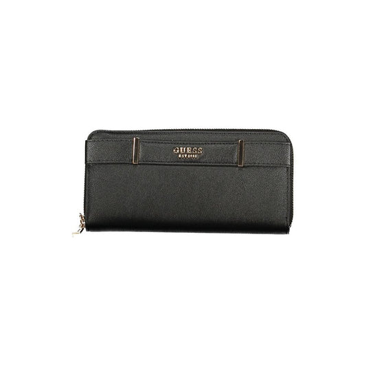 Guess Jeans Schwarzes Portemonnaie aus Polyethylen