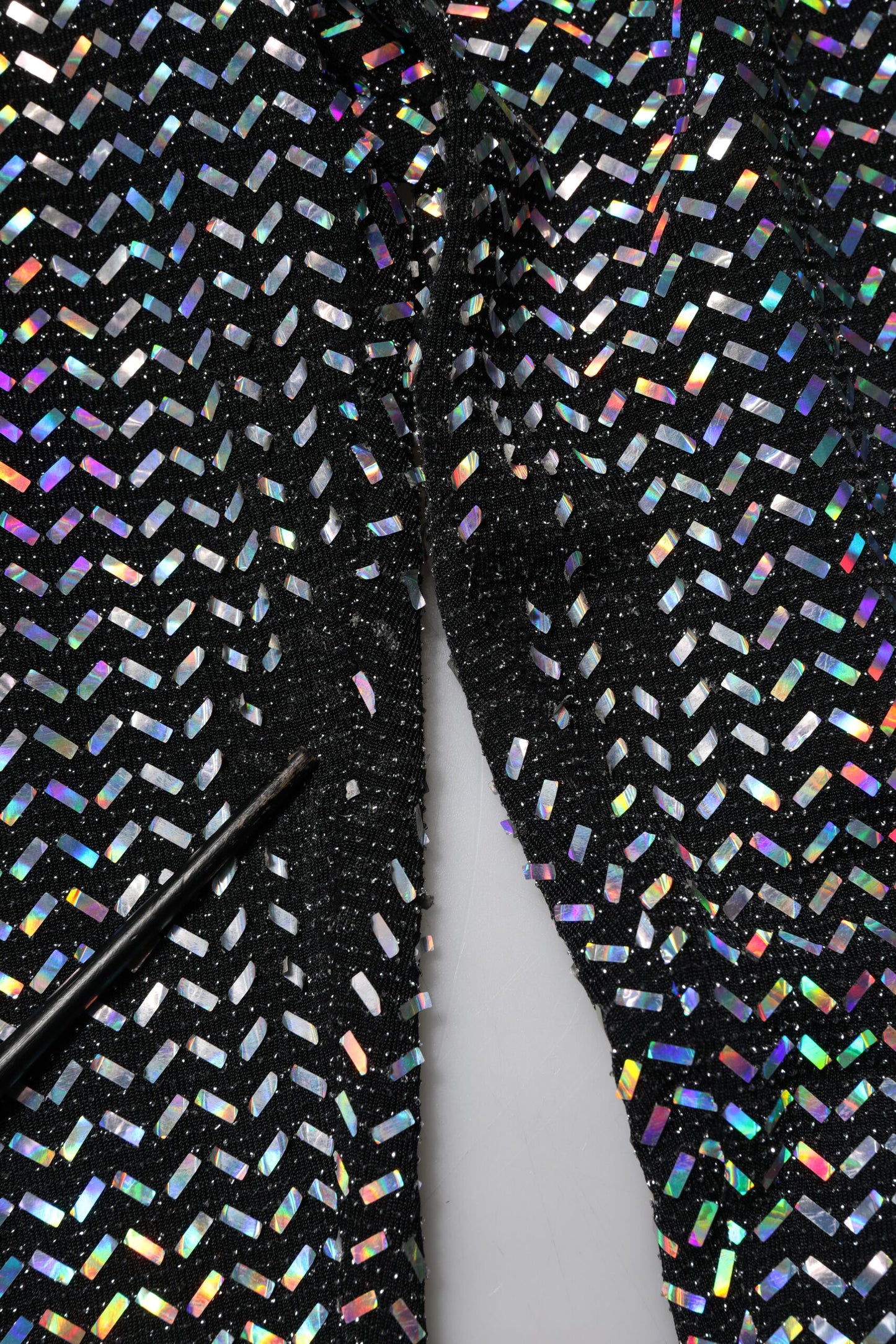 Dolce & Gabbana Multicolor Pailletten Leggings Hosen Hosen