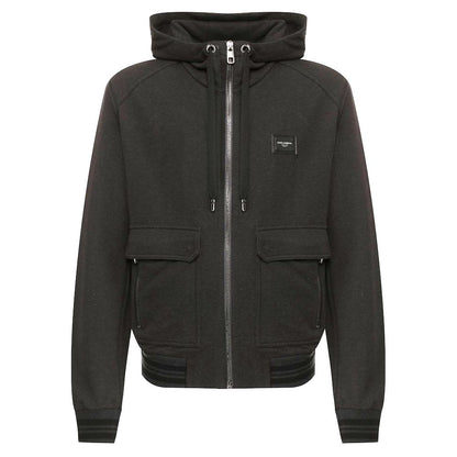 Dolce & Gabbana Grauer Baumwollpullover für Männer
