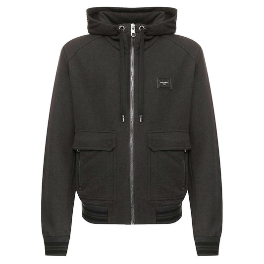 Dolce & Gabbana Grauer Baumwollpullover für Männer