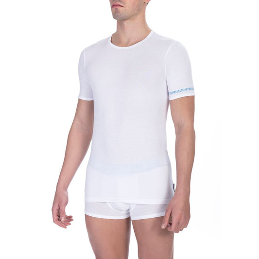 Bikkembergs T-Shirt für Männer aus weißer Baumwolle