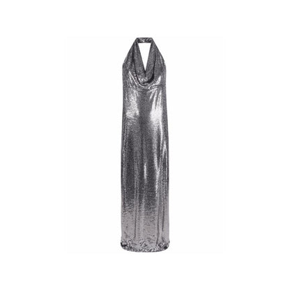 BLANCA VITA Langes Kleid mit Pailletten-Verzierung