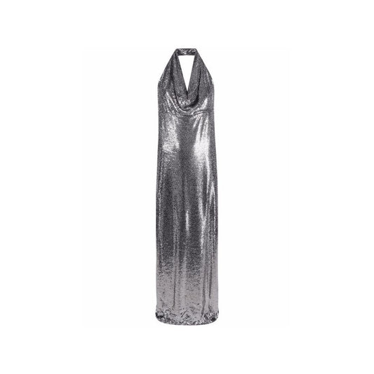 BLANCA VITA Langes Kleid mit Pailletten-Verzierung