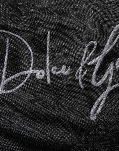 Dolce & Gabbana Schwarzer Polyester Pullover Sweatshirt Pullover