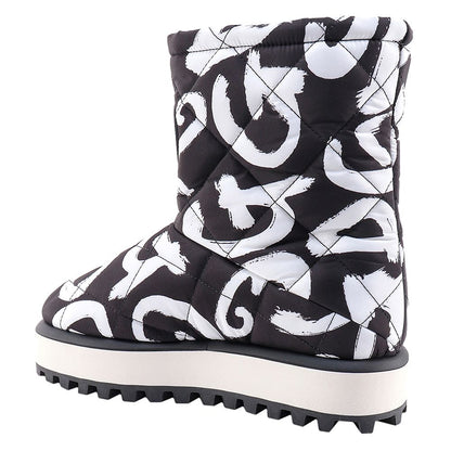 Dolce & Gabbana Schwarzer Nylon-Stiefel