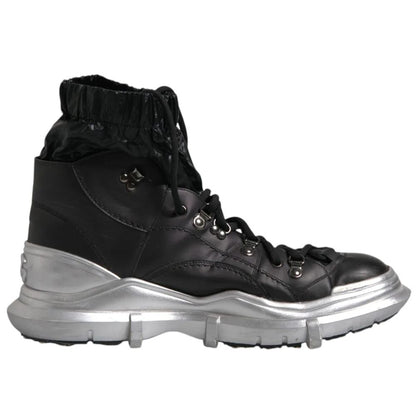 Dolce & Gabbana Schwarzer Nylon-Stiefel