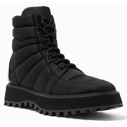 Dolce & Gabbana Schwarzer Nylon-Stiefel