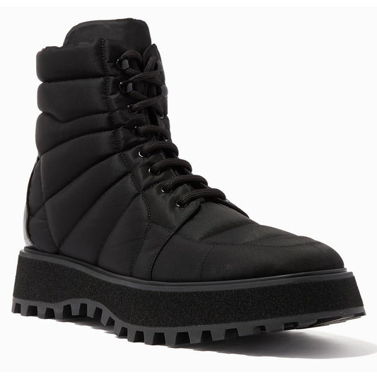 Dolce & Gabbana Schwarzer Nylon-Stiefel