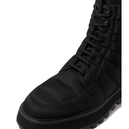 Dolce & Gabbana Schwarzer Nylon-Stiefel