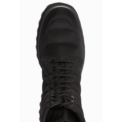 Dolce & Gabbana Schwarzer Nylon-Stiefel