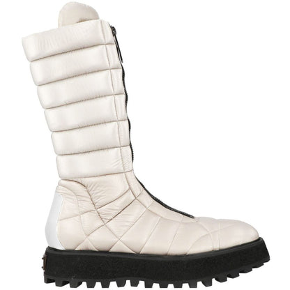 Dolce & Gabbana Weißer Nylon Herrenstiefel