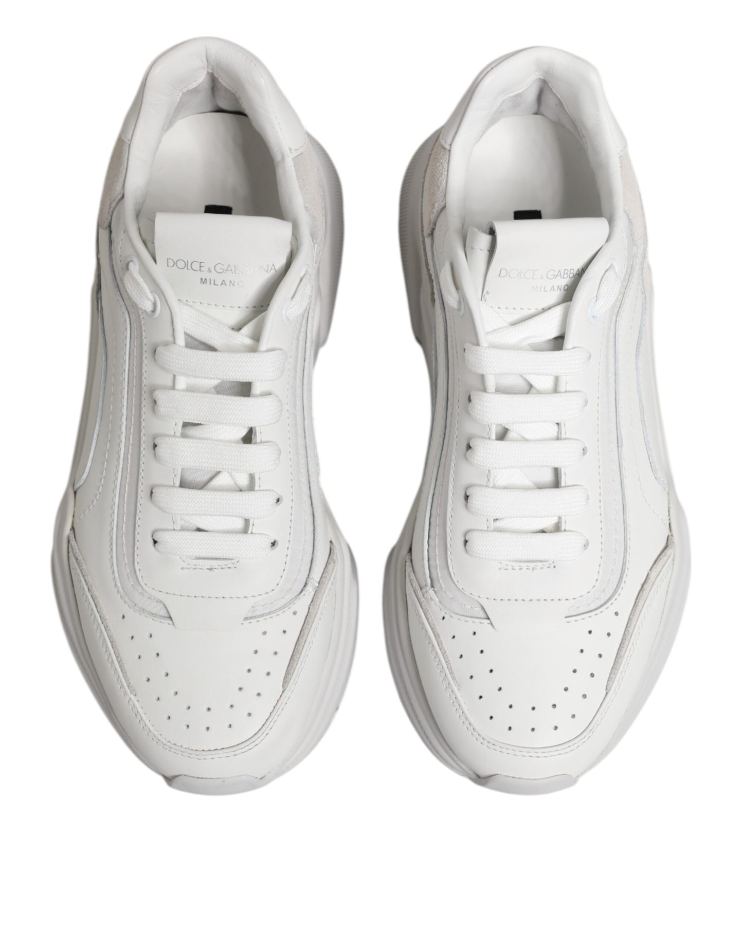 Dolce & Gabbana Weiß Daymaster Low Top Herren Turnschuhe Schuhe