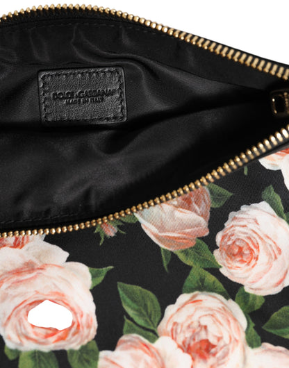 Dolce & Gabbana Multicolor Floral DG Plaque Clutch Frauen Pouch Borse Tasche