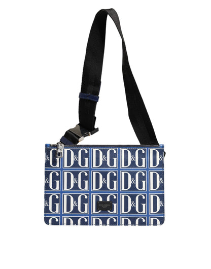 Dolce & Gabbana Blau Weiß Leder D&amp