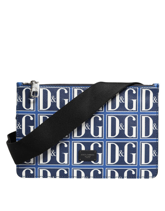 Dolce & Gabbana Blau Weiß Leder D&amp