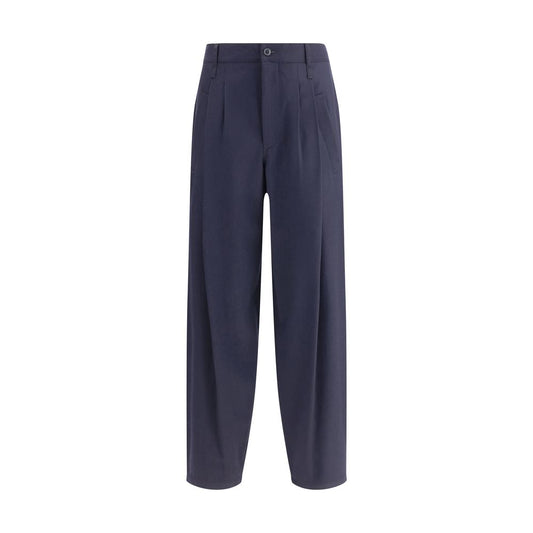 Giorgio Armani Leichte Wollstoffhose mit Abnähern