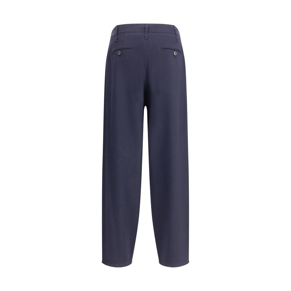 Giorgio Armani Leichte Wollstoffhose mit Abnähern