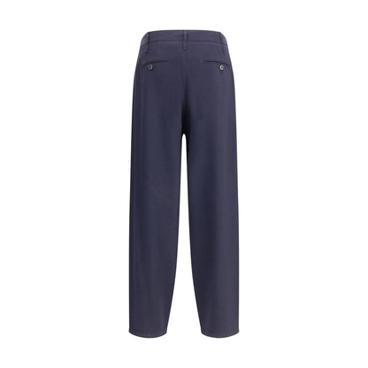 Giorgio Armani Leichte Wollstoffhose mit Abnähern