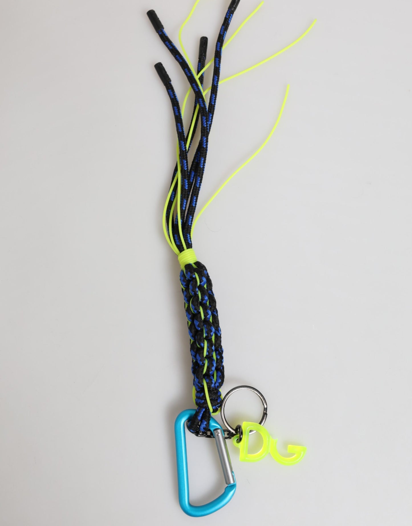 Dolce & Gabbana Multicolor Polyester Tape String DG Logo Schlüsselanhänger Schlüsselanhänger