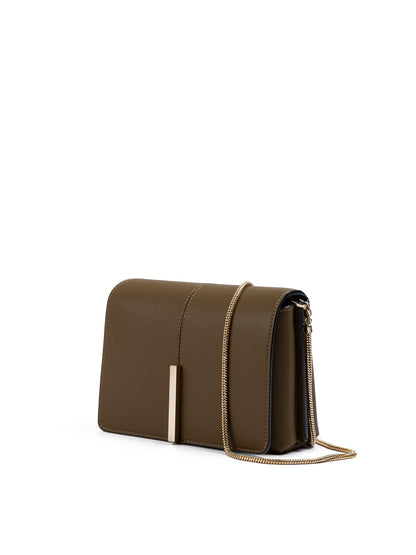 Giada Olivgrüne Leder Crossbody Tasche