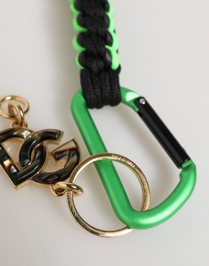 Dolce & Gabbana Multicolor Polyester Tape String DG Logo Schlüsselanhänger Schlüsselanhänger