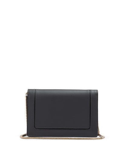 Giada Dunkelgraue Leder-Clutch-Tasche