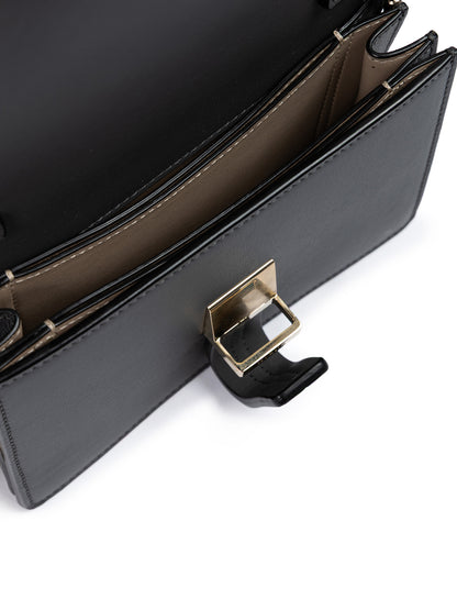 Giada Dunkelgraue Leder-Clutch-Tasche