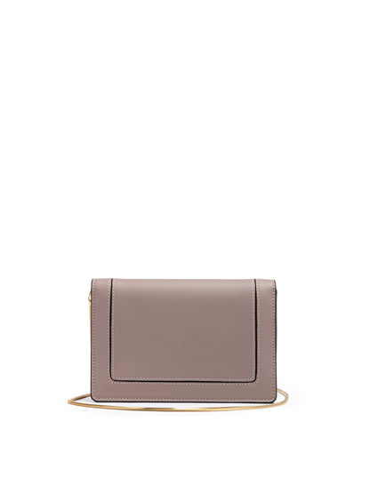 Giada Powder Pink Leder Clutch Tasche