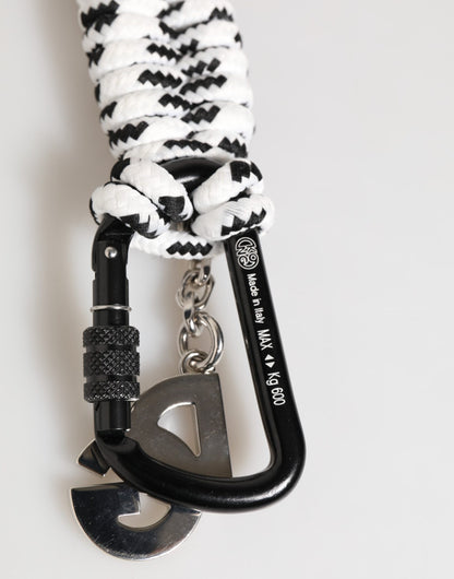 Dolce & Gabbana Multicolor Polyester Tape String DG Logo Schlüsselanhänger Schlüsselanhänger