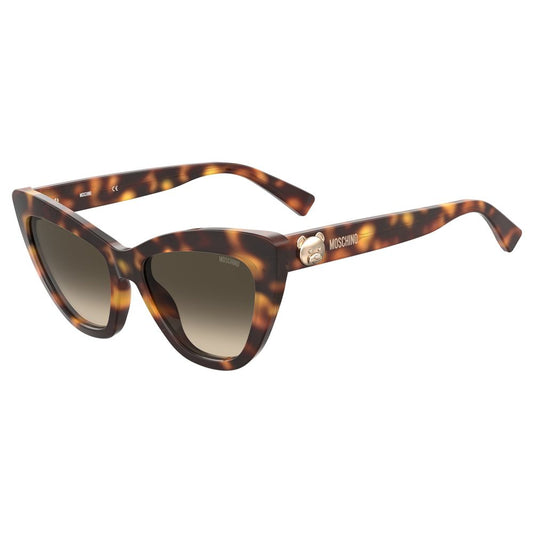 Moschino Braune Acetat-Sonnenbrille
