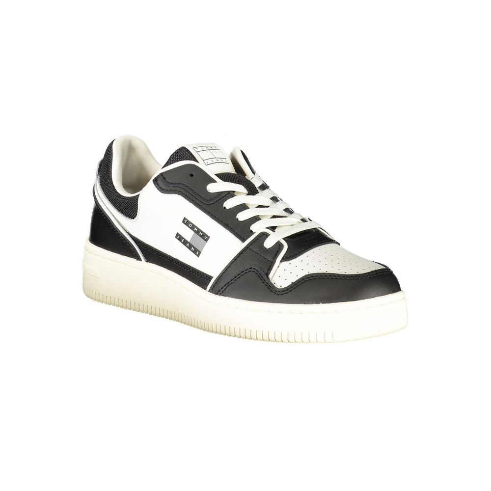 Tommy Hilfiger Schwarzes Leder Herren Sneaker