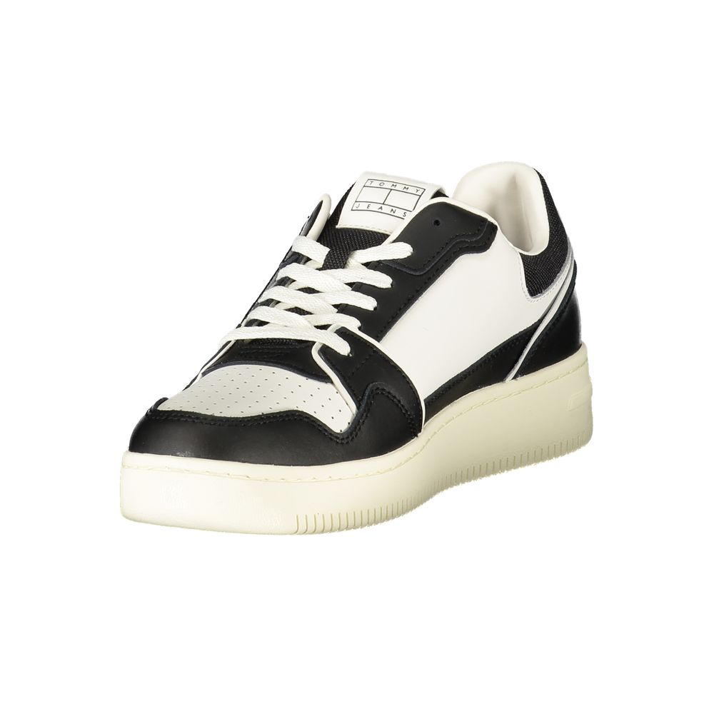 Tommy Hilfiger Schwarzes Leder Herren Sneaker