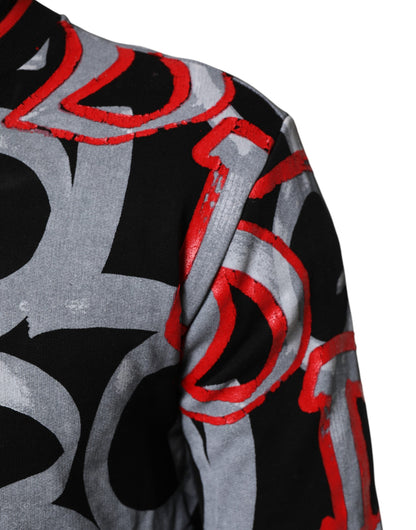 Dolce & Gabbana Multicolor Logo Monogramm Rundhalspullover